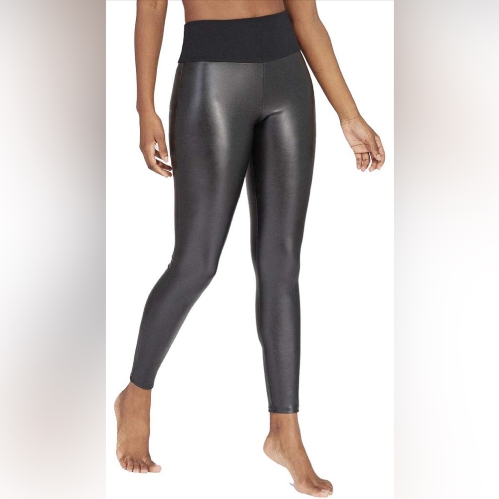 NEW W/tags SPANX ASSETS FAUX LEATHER LEGGINGS